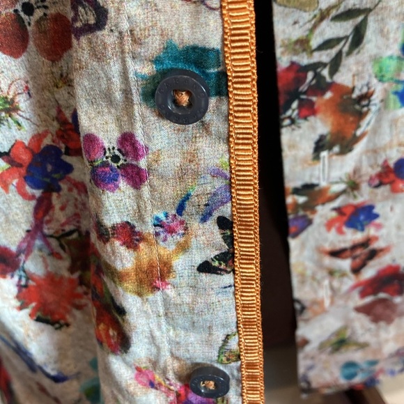 Gabano Spring Butterfly Casual Button Down M Fit Bought in Amsterdam Flowers - Picture 10 of 14